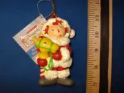 Raggedy Ann Ornament in Snowsuit with Stick Horse RA0064 138