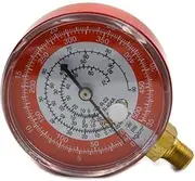 Car Repair Tool Air Conditioning High (Red) Pressure Gauge Refrigerant R134A R404A R22 R12 0-35KG/cm2 and 0-500PSI