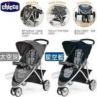 在飛比找樂天市場購物網優惠-Chicco Viaro運動版三輪推車(灰/藍)隋棠推薦