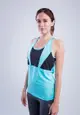 Amnig Women Flex Pro Mesh Back Tank Top (Seal Blue)