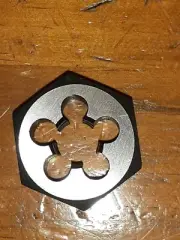 M16 x 1.0 RH, Metric HSS parallel HEX Die nut. NEW ANSI standard. TS
