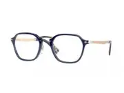 Persol Eyeglasses PO3243V 181 50 Blue Square Unisex Optical Frame