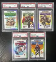 2022 STAR WARS TOPPS CHROME The Mandalorian COMPLETE SET PSA GRADED GEM & MINT