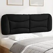 Headboard Cushion Black 153 cm Fabric,Headboards & Footboards 4.1KG-3207689