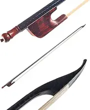 4/4 Violin Fiddle Bow Style Carbon Veneer Round Stick Ebony White Horsehair Well D 4 4 Violin Bow