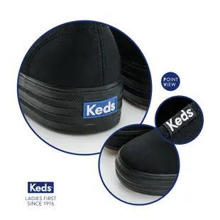 Keds 懶人鞋 厚底 黑色 全黑 帆布 基本款 3公分 增高 鬆緊帶 黑鞋 TRIPLE DECKER BLACK