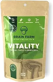 VITALITY+ Turkey Tail - Cordyceps - Mushroom powder supplement