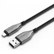 Cygnett Armoured Lightning to USB-A Cable 1M (Black)