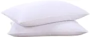 puredown® Goose Feathers and Down White Pillows with 100% Cotton Cover, Bed Slee