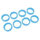 Anti-Noise Silicone Luggage Wheel Covers Scratchproof Easy Install - Blue