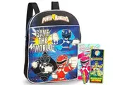 Power Rangers Backpack Preschool Boys Set with Stickers, Coloring Books and More