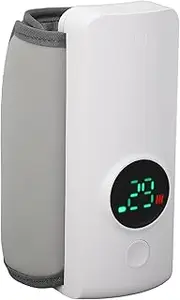 Portable Bottle Warmer for Travel, 2-5Mins Fast Heating for Breast Milk, Fast Charging Portable Milk Warmer with 6000mah Battery