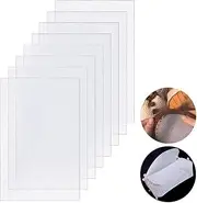 STCRERAG 8 Pcs Plastic Canvas Sheets 6CT White Plastic Needlepoint Canvas Mesh Canvas Sheets Cross Stitch Plastic Meshes for Embroidery Crafting Knit and Crochet Projects, 42 * 21cm