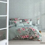 Logan & Mason Lisha Quilt Cover Set Sage
