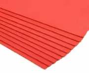 10 Sheets Thick Red A4 Sponge EVA Foam Paper Kids Handmade DIY Hand Craft.