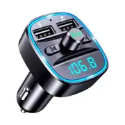 1* Car Wireless Bluetooth FM Transmitter MP3 Player 2-USB Car Charger Adapter AU