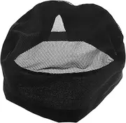 [SHERCHPRY] Unisex Food Service Chef Hat Comfortable Polyester Cotton Chef Headwear for Baking and Cooking Black