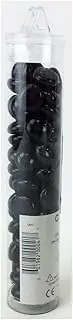 Chessex CHX 1138 Black Glass Stones (Qty 23-27) in 4 Tube