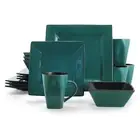 Gibson Elite Kiesling 16-Piece Dinnerware Set Blue