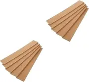TEHAUX 2sets Thick Cork Wall Strip Tiles Memo Board Strips Message Cork Office Supplies Classic 5pcs*2