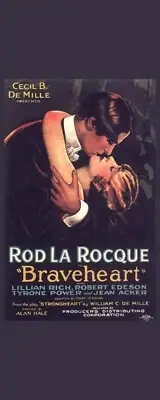 Rod La Rocque in Braveheart - Movie Poster Image - Laminated Bookmark