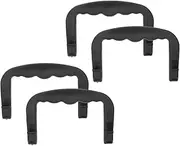 HANABASS 4pcs Durable Plastic Crate Handles Ergonomic Design for Cat Cage Carrier Lightweight and Comfortable Grip for Pet Owners Easy to Use and Replace