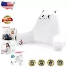 Cute Cat Design Adjustable Backrest for Reading in Bed - Memory Foam Comfort