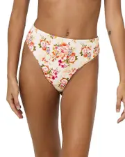 La Porte Monica High-Waisted Cheeky Bikini Bottom