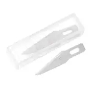 10Pcs 38x24mm Craft Knife Blades, High Speed Steel Hobby Blades Set