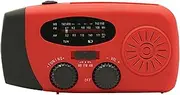 Weather Radio – AM/FM Receiver, Flashlight & Lantern | 3 Charging Methods, Solar Hand Crank USB Powered, Portable Device for Outdoor Camping, Power Outages, Storm Alerts