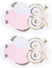 Hohopeti 2pcs Owl Embroidery Applique Patches for Clothing Repair Durable DIY Sewing Decorative Patches for Clothes Bags Accessories Easy to Use Design