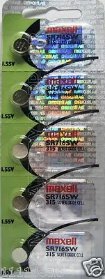 Maxell 315 Pack of 5 Batteries