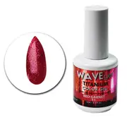 WAVE - UV LED Gel Nails Polish Glitter Titanium 11 Red Garnet