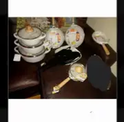 MasterClass Premium Cookware 11 piece Set skillets Casseroles specked beige