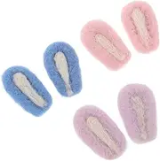 DIYEAH 6pcs Adorable Wool Felt Ear DIY Accessories for Headbands Dolls Hats Comfortable Durable Wool Felt Headdress Props for Creative Crafting