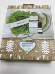 EcoTools Bath Kit Peppermint Bubble Bath Dry Body Brush Loofah Essential oil