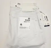 New BRAX HI-FLEX Pants White Men 33x34 Chuck Modern Fit Chino Seaqual 33 $198