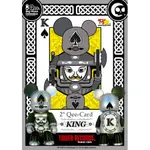 TOY2R QEE 撲克牌 2吋熊公仔 老K 國王KING (賭神/賭聖/財神爺/大老二/發財/橋牌)