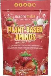 Macro Mike Plant-Based Hydration Aminos Strawberry Lychee 300g