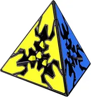 Willking Gear Pyraminx 3x3x3 Magic Cube Pyramid Speed Cubo Puzzle Educational Toy