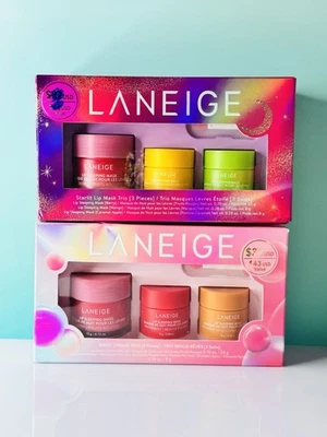 Laneige Starlit Lip Mask Trio + Sweet Dream Trio – Brand New Bundle