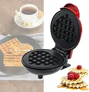 Waffle Maker, Waffle Maker Iron Machine, Non-stick Electric Waffle Machine, Waffle Iron, Compact Snack Maker with Power/Ready Indicator Lights