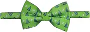 [Retreez] Christmas Tree and Snowflakes Woven Pre-tied Boy's Bow Tie