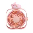 Mini Fan Space-saving Usb Rechargeable Cartoon Desktop Mini Electric Fan Safe