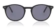 Men's Sunglasses - Round Plastic Black Full Rim - SmartBuy Collection