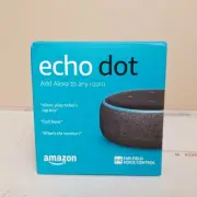 Amazon Echo Dot Smart Speaker with Alexa Voice Charcoal Gray 3rd Generation NEW