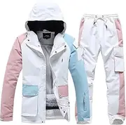 [decathee] Women's Snow Ski Jackets Waterproof Snowboard Jacket Winter Warm Hooded Snow Coat