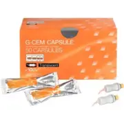 GC G-CEM TRANSLUCENT CAPSULES - SELF-ADHESIVE RESIN LUTING CEMENT – 50/BOX