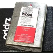 Zippo Oil Can Metal 1970s Chrome Used Finish Epoxy Resin Silver White Lighter