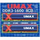 UMAX 桌上型記憶體 DDR3 1600 8GB (4G*2) 含散熱片 ( 512*8 ) ( DDR3 1600 8GB (4G*2) )